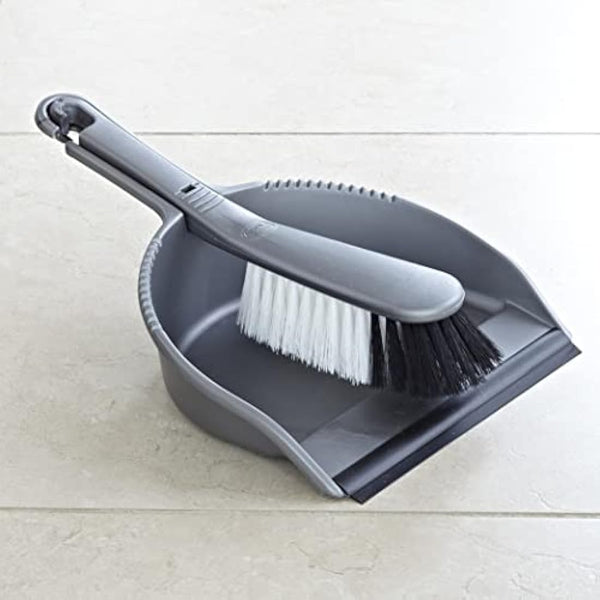 Addis Everyday Soft Dustpan & Brush Set, built to last, MO, Metallic