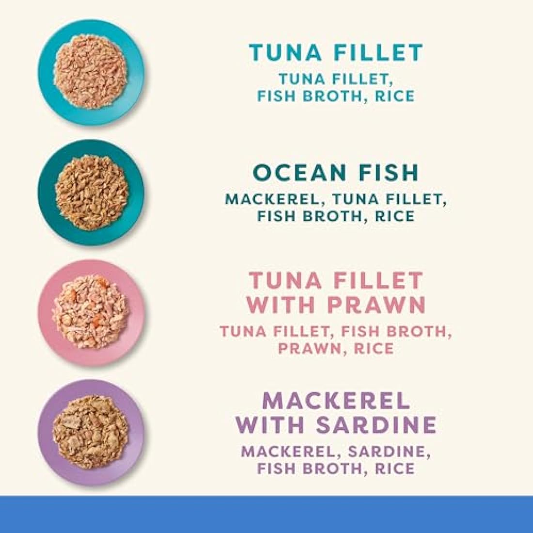 Applaws Natural Wet Cat Food, Multipack Fish Selection in Broth 70 g Tin (Pack of 12)