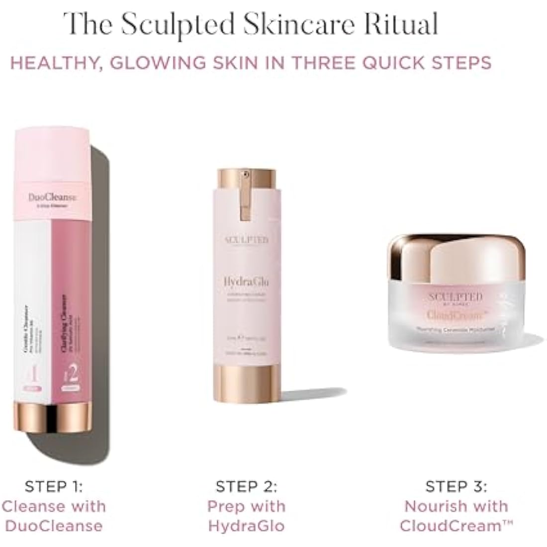 DuoCleanse Cleanse & Clarify from Sculpted by Aimee 200ml - 2-in-1 Vegan Gentle Cleansers with Salicylic Acid – Oily, Congested & Blemish-Prone Skin