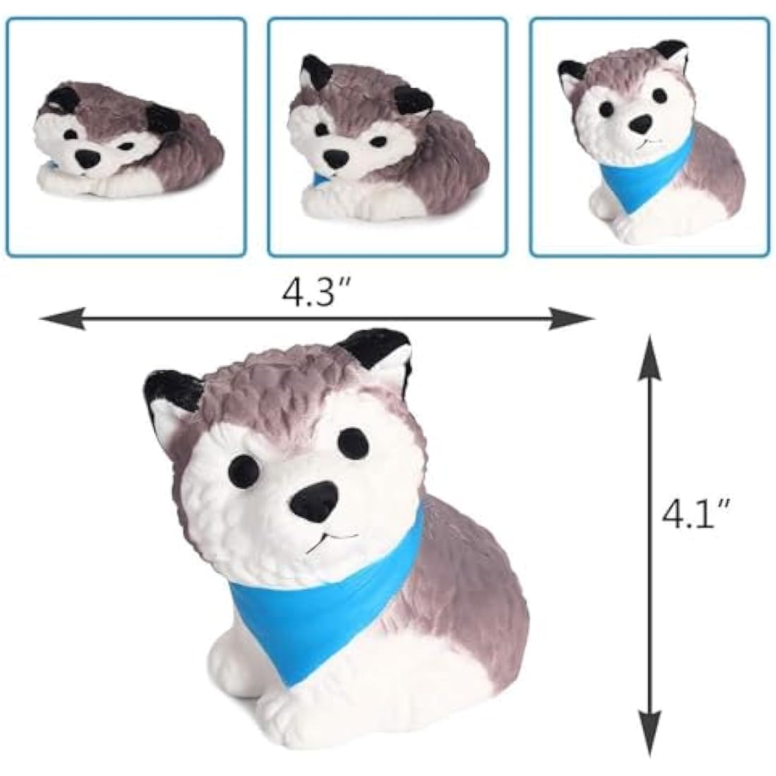 Anboor Squishies Dog Squishy Scented Squeeze Toys Stress Relief Squishies Slow Rising Animal Toy Kawaii Soft Gift Collection Color Random