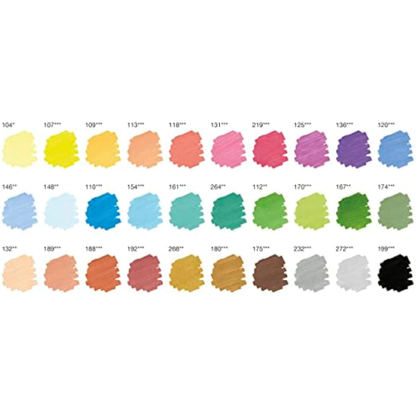 Faber-Castell Art & Graphic Pitt Artist Pen Dual Marker India Ink, Multicoloured, Wallet Of 30, For Art, Craft, Drawing, Sketching, Home, School, University, Colouring