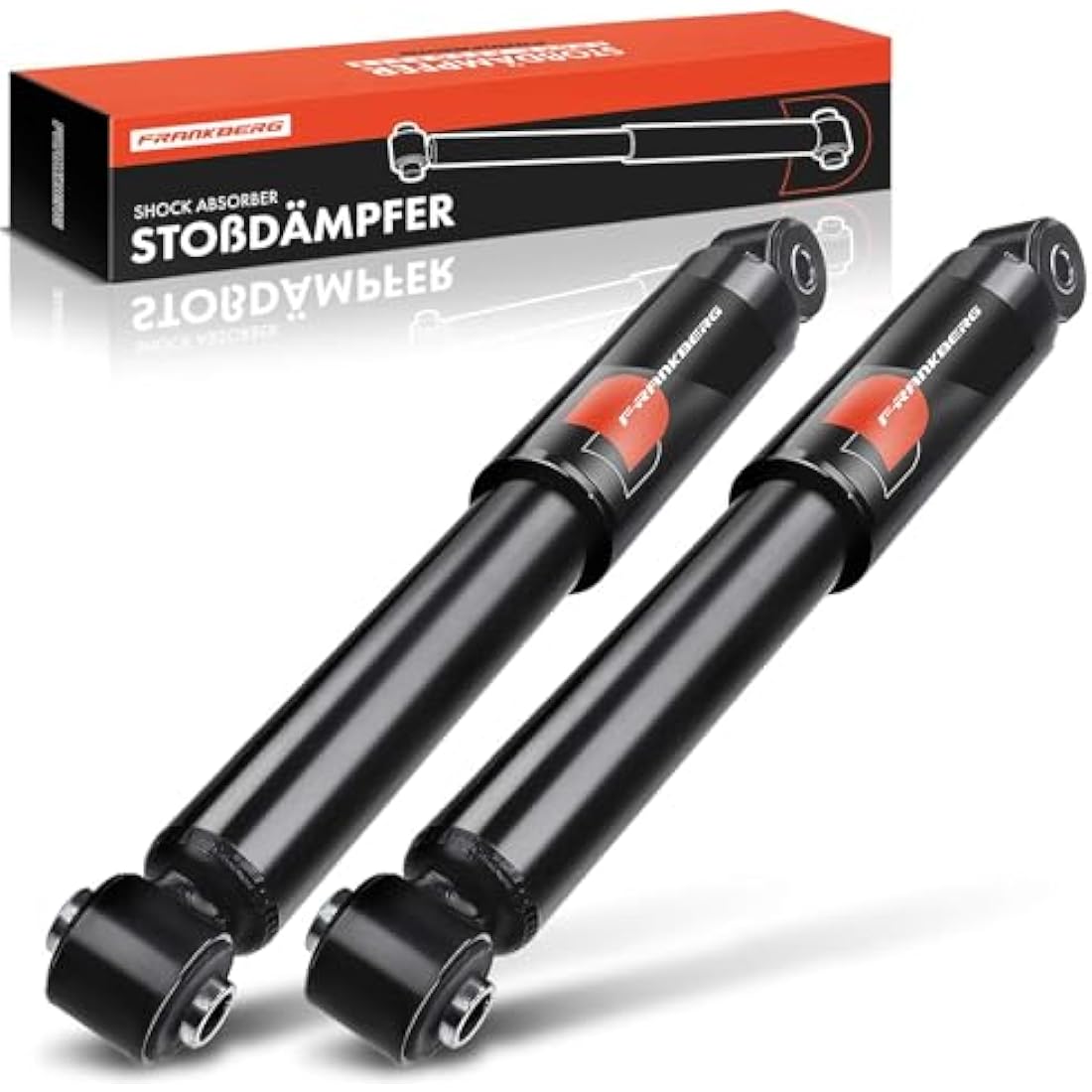 Frankberg 2x Shock absorber Gas pressure Rear axle Compatible with 500 312 Hatchback 2007-2025 500 C 312 Convertible 2007-2025 Replace# 50709082