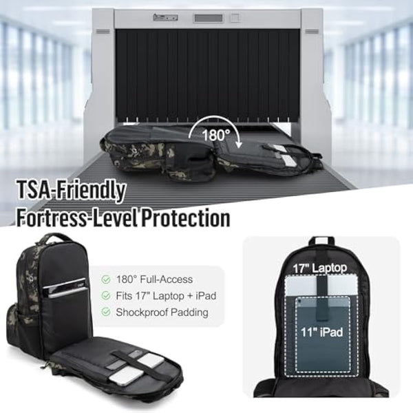 Jueachy Military Tactical Backpack 30/35/40L Army Assult Camouflage Hunting Rucksack Molle 3 Day Large Rucking Backpack for Outdoor Sports Trekking Hiking Travel Camping