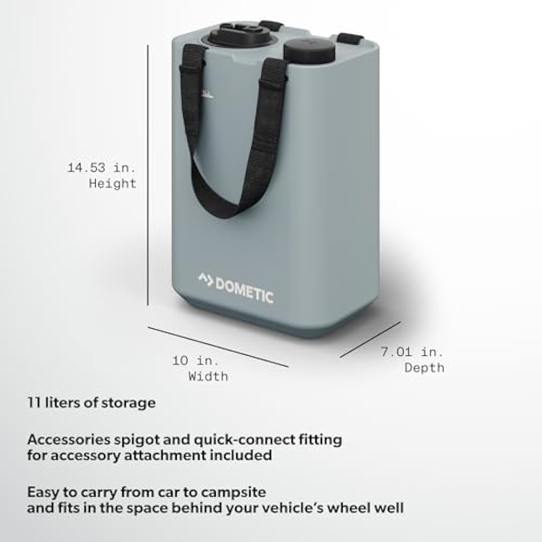 DOMETIC Go Hydration Water Jug, 11L (Glacier)