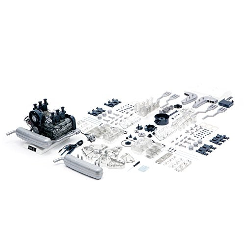 Machine Works Build Your Own Porsche 911 Boxer Engine Toy - Replica Model Building Kit - Features Sounds and Illumination, 280+ Pieces, 10+ Years