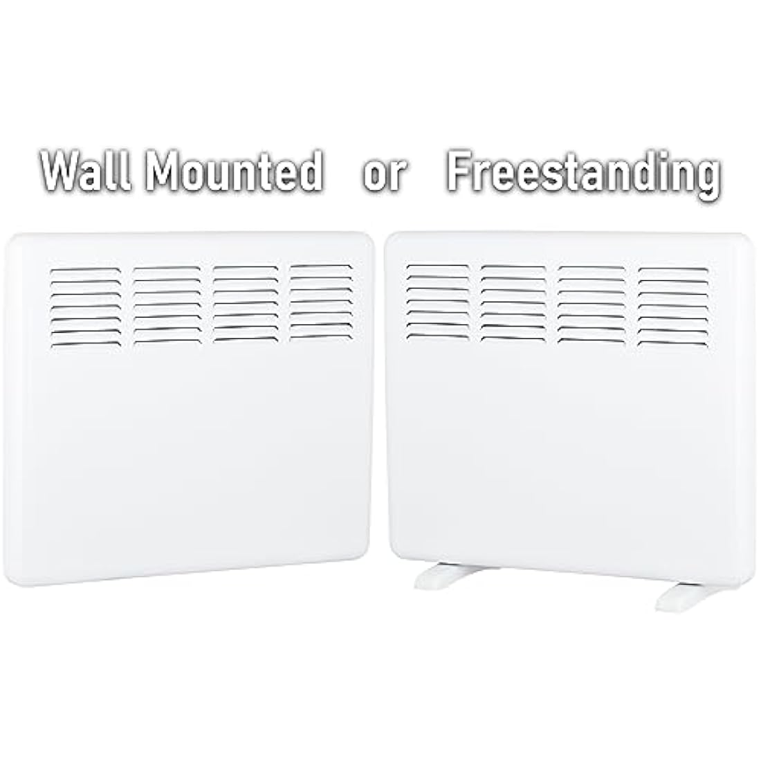 MYLEK Panel Space Heater 1KW Eco Smart WiFi App Radiator Electric Low Energy, 1KW,1.5KW, 2KW Available - Wall Mounted or Floor Standing, Bathroom IP24 Rated for Homes, Offices (1000w)