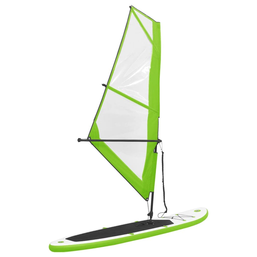 Inflatable Stand Up Paddleboard with Sail Set SUPs Board Surfboard vidaXL