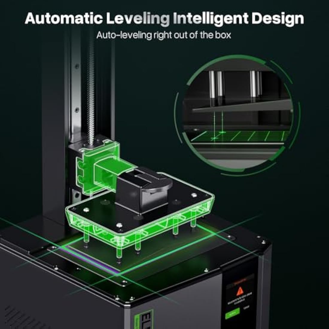 ELEGOO Mars 5 Resin 3D Printer, 6.6-Inch 4K Mono LCD, Auto Leveling, Advanced Overheat Protection,70mm/h 3D Printing Speed, Desktop Msla 3D Printer 5.65x3.53x5.91 inch Printing Size