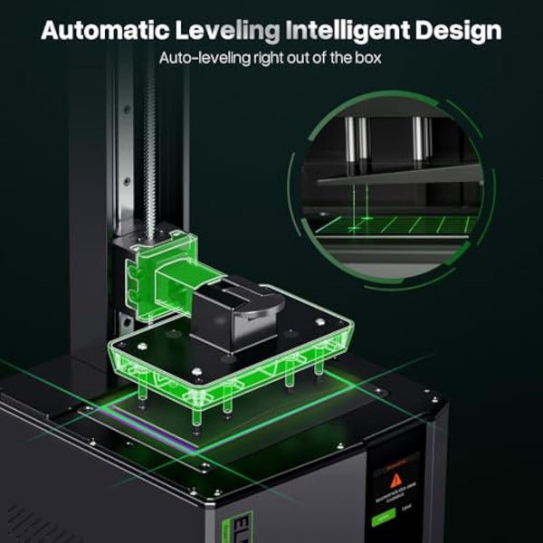 ELEGOO Mars 5 Resin 3D Printer, 6.6-Inch 4K Mono LCD, Auto Leveling, Advanced Overheat Protection,70mm/h 3D Printing Speed, Desktop Msla 3D Printer 5.65x3.53x5.91 inch Printing Size