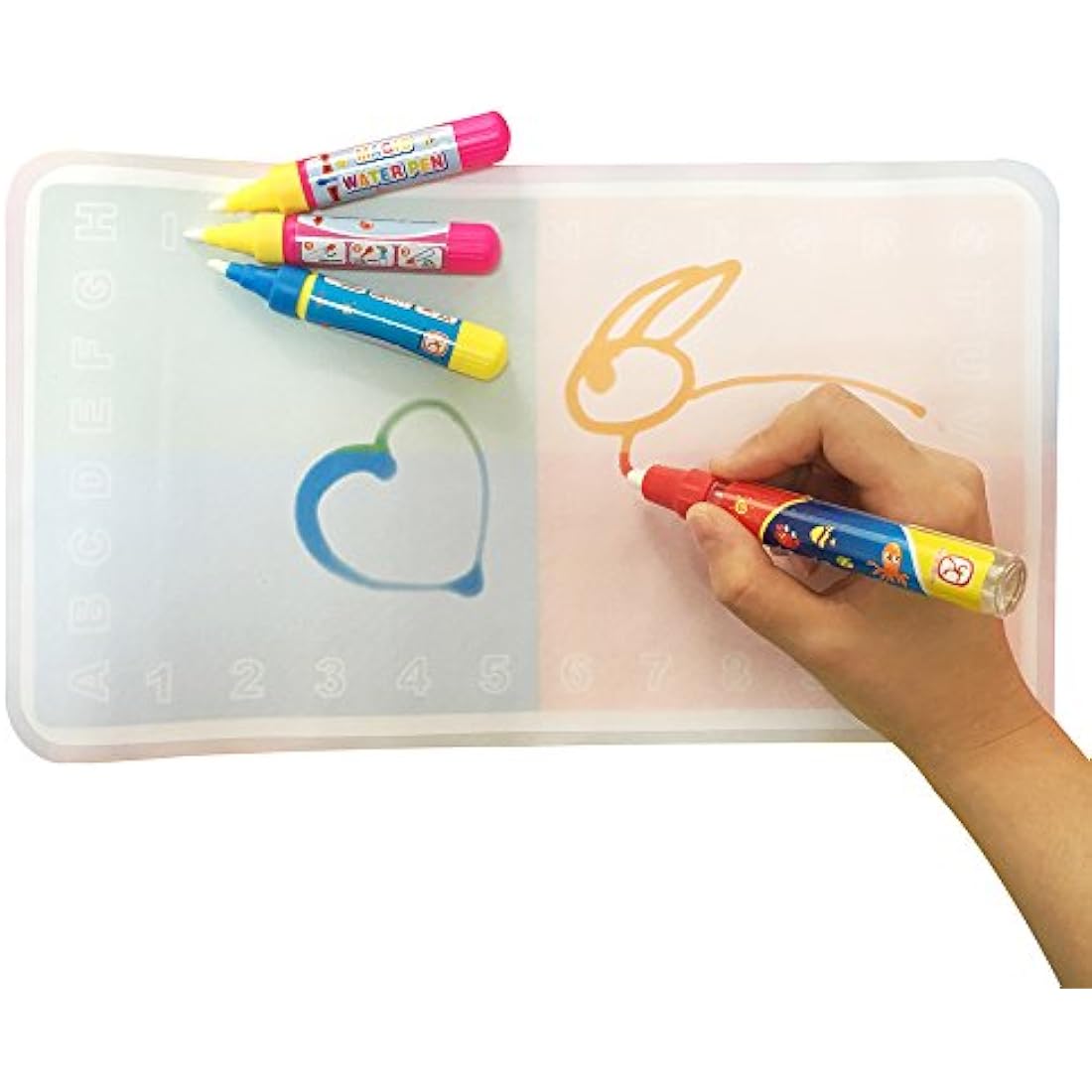 JAYSRIS Magic Replacement Water Pen,Add Water Pen(6PCS) For Magic Water Drawing Mat