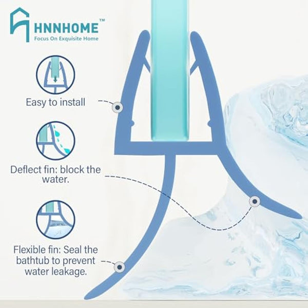 HNNHOME Clear Bath Shower Screen Door Seal Strip for 4-6mm Glass Up to 18mm Gap (Straight)