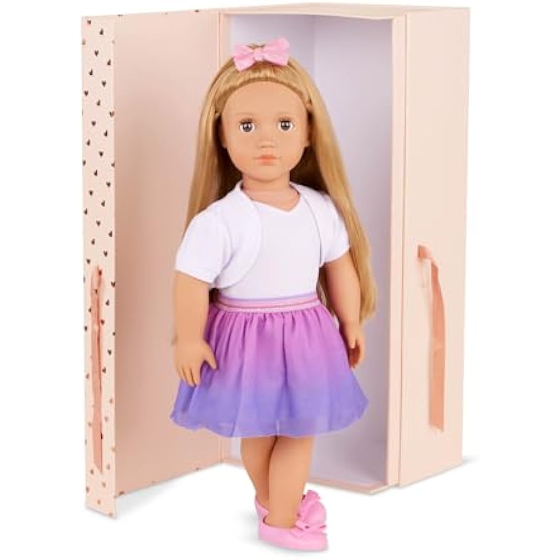 Our Generation – 18-Inch – Bow Themed Fashion Starter Doll – Thea – Blond Hair & Hazel Eyes – 3 Outfits & Styling Accessories in Gift Box – Pretend Play Ages 3+ Years
