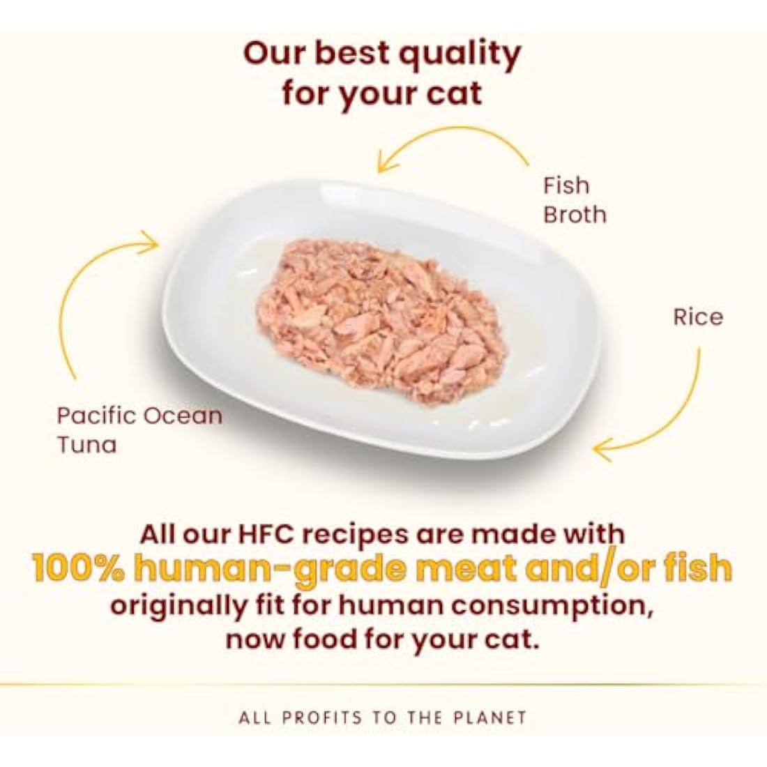 Almo Nature HFC Natural - Wet Cat Food for Cats - Pacific Tuna - Gluten-Free, Grain-Free, Human-Grade, Monoproteic - 70g (Pack of 24)