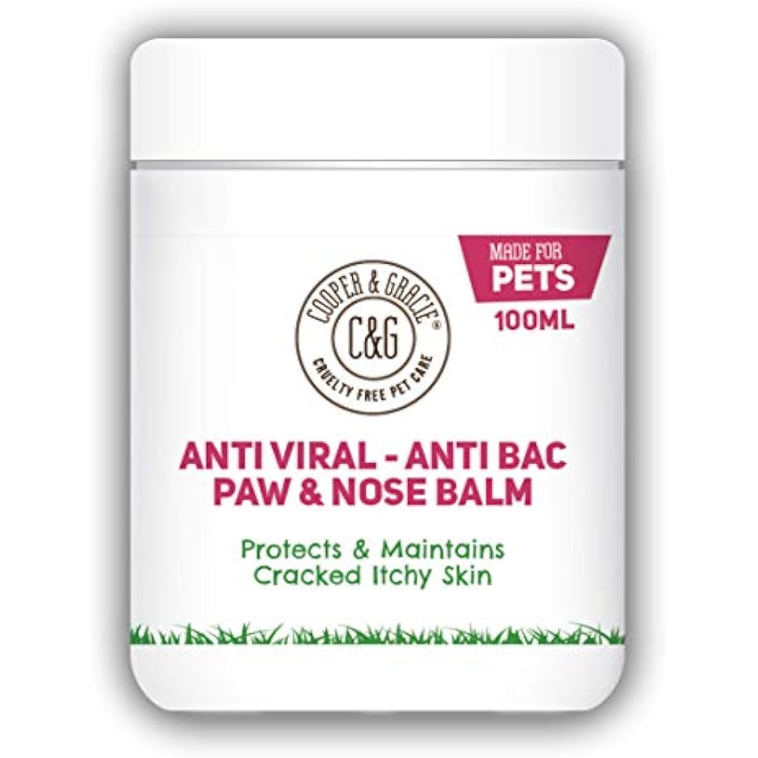Dog Paw And Nose Balm 100ml - Instantly Soothe Cracked Itchy Skin and Paws - Anti-fungal Cruelty Free Formula - Best Grooming For Dogs