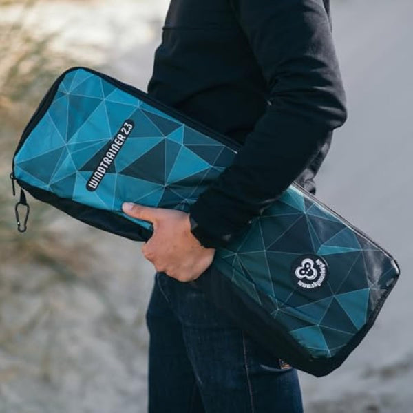 Skymonkey Windtrainer Parafoil Kite 4-String Stunt-Kite (incl. Training Bar) Ready 2 Fly (230 cm / 330 cm Wingspan)