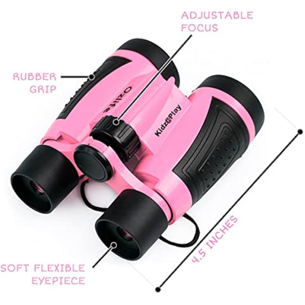 Adventure Kidz Outdoor Exploration Kit, Children’s Binoculars, Flashlight, Compass, Fox Whistle, Magnifying Glass, Backpack. Great Gift Set for STEM, Pretend Play, Ages 3+