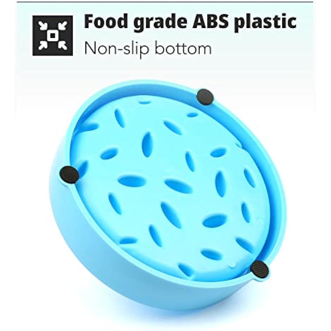 H&S Slow Feeder Dog Bowl - Dog Slow Feeder Bowl - Gradual Feeding Bowls For Dogs Cat Puppy - Anti Gulp - Prevent Food Overeating & Bloating - Small or Large