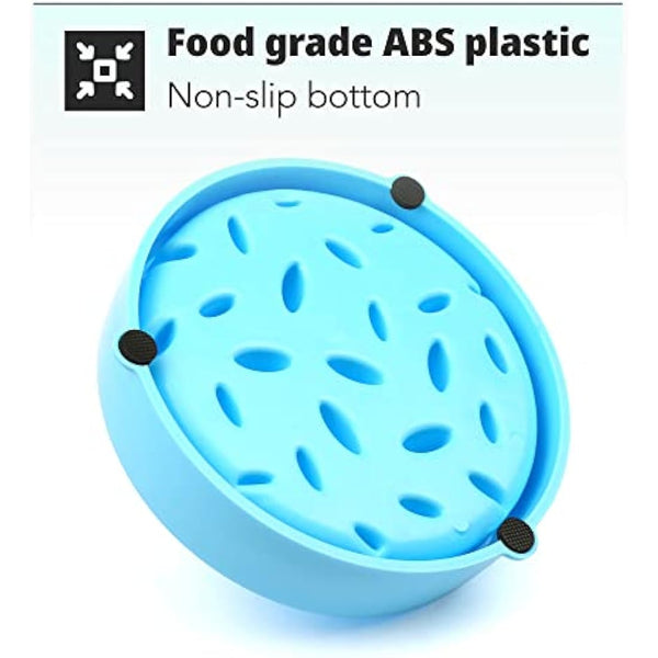 H&S Slow Feeder Dog Bowl - Dog Slow Feeder Bowl - Gradual Feeding Bowls For Dogs Cat Puppy - Anti Gulp - Prevent Food Overeating & Bloating - Small or Large
