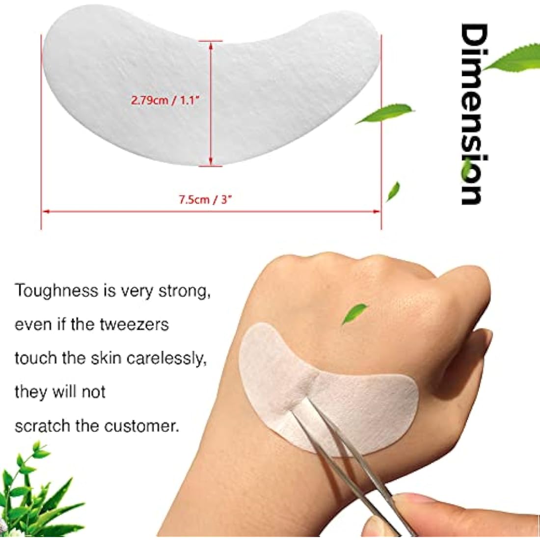 GreenLife® 400 Pairs Eyelash Lash Extension Under Eye Patches Under Eye Gel Collagen Eye Pads Lint Patches