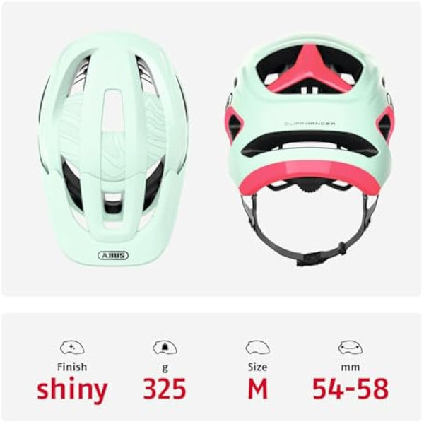 ABUS CliffHanger MTB helmet - bike helmet for demanding trails - with large ventilation openings & TriVider strap system - for men and women