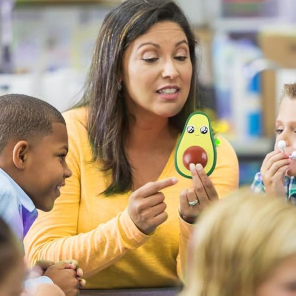 Anboor 2Pcs 4.8 Inches Squishies Avocado Slow Rising Squeeze Toys Kawaii Scented Squishies Fruit Toys Stress Relief for Kids,Party Favors,Birthday Presents