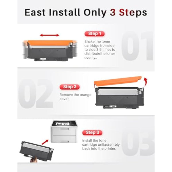 Halloya 404S Compatible Toner Cartridge for Samsung CLT-P404C CLT-K404S CLT-404S K404S Replacement for Samsung Xpress SL C430W C430 C480W C480FW C480FN C480 C482W C483W C432W C433W (2 BK)