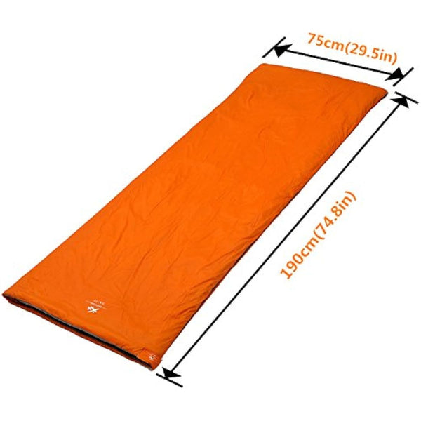 Agemore Ultra-light Warm Weather Rectangular Sleeping Bag, 75" L x 30" W, Lightweight Envelope sleeping bag for Outdoor Camping, Backpacking & Hiking - Fit for Kids, Teens and Adults