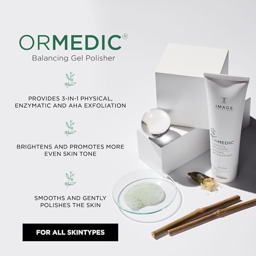 IMAGE Skincare, ORMEDIC Balancing Gel Polisher, Daily Facial Cleanser to Smooth, Brighten & Refine Skin with a Blend of Natural Ingredients, 3.2oz