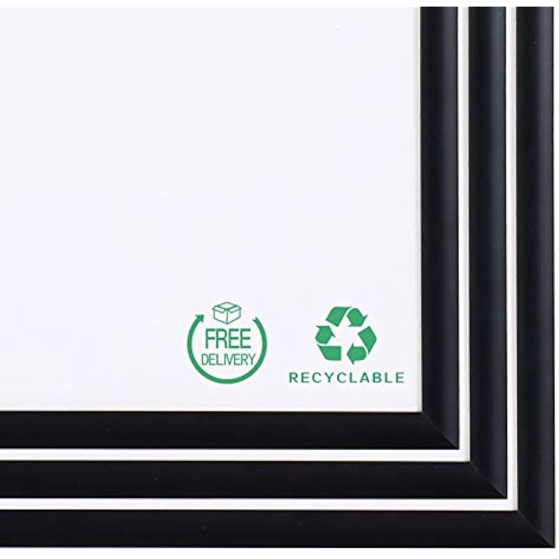 A3 Certificate Picture Frame,3 Pack Black Aluminum Photo Frame with plexiglass for Wall Mount Display,29.7x42 cm,Set of 3