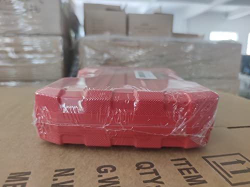 LLNDEI 1/4-Inch Drive Impact Socket Set, 52 PCS Mechanic Tool Set with Ratchet & Adapter, CR-V, Metric and Standard Full Sockets with Storage Tool Kit for Household & Automotive Repair & DIY Project