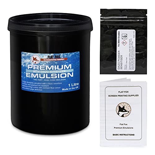 Flat Fox Screen Printing Photo Emulsion and Diazo Sensitizer (1 Litre)