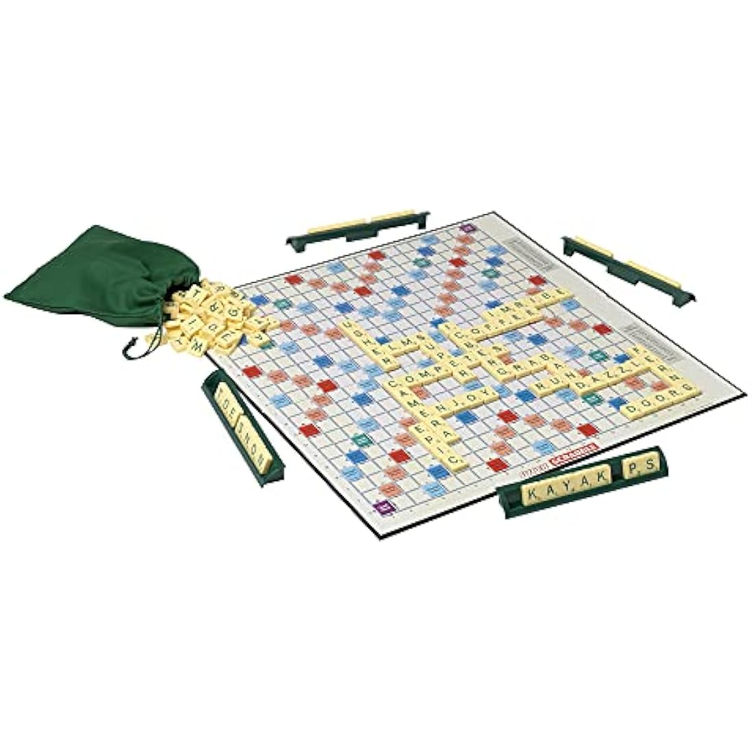 Ideal Super Scrabble: twice as many tiles and a giant-sized board | Classic Games | For 2-4 Players | Ages 10+