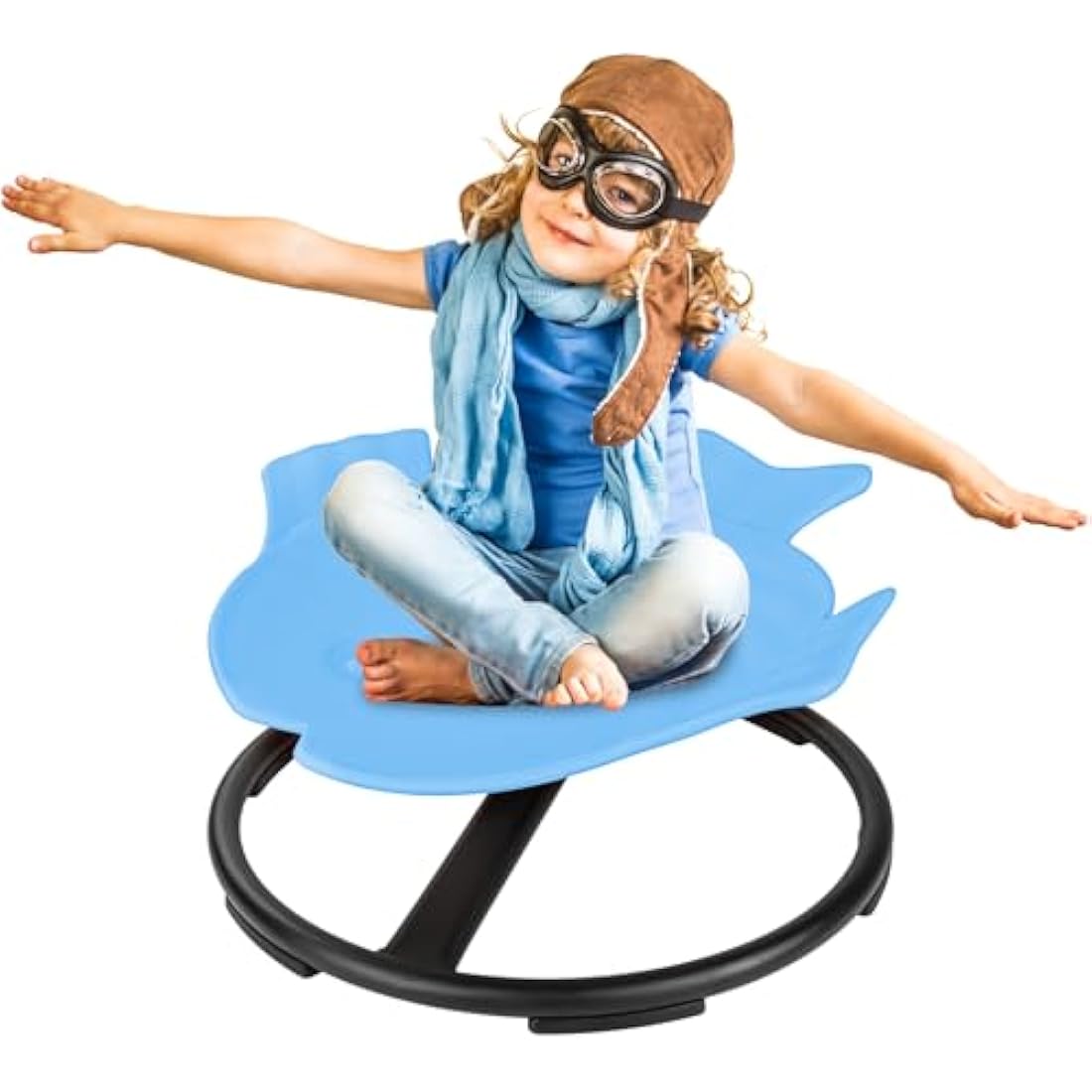 Dhapy Sensory Spinning Chair , Spinning Chair for Autism , 360° Spinning Chair for Kids , Training Body Coordination , Sensory Toys ( Blue)