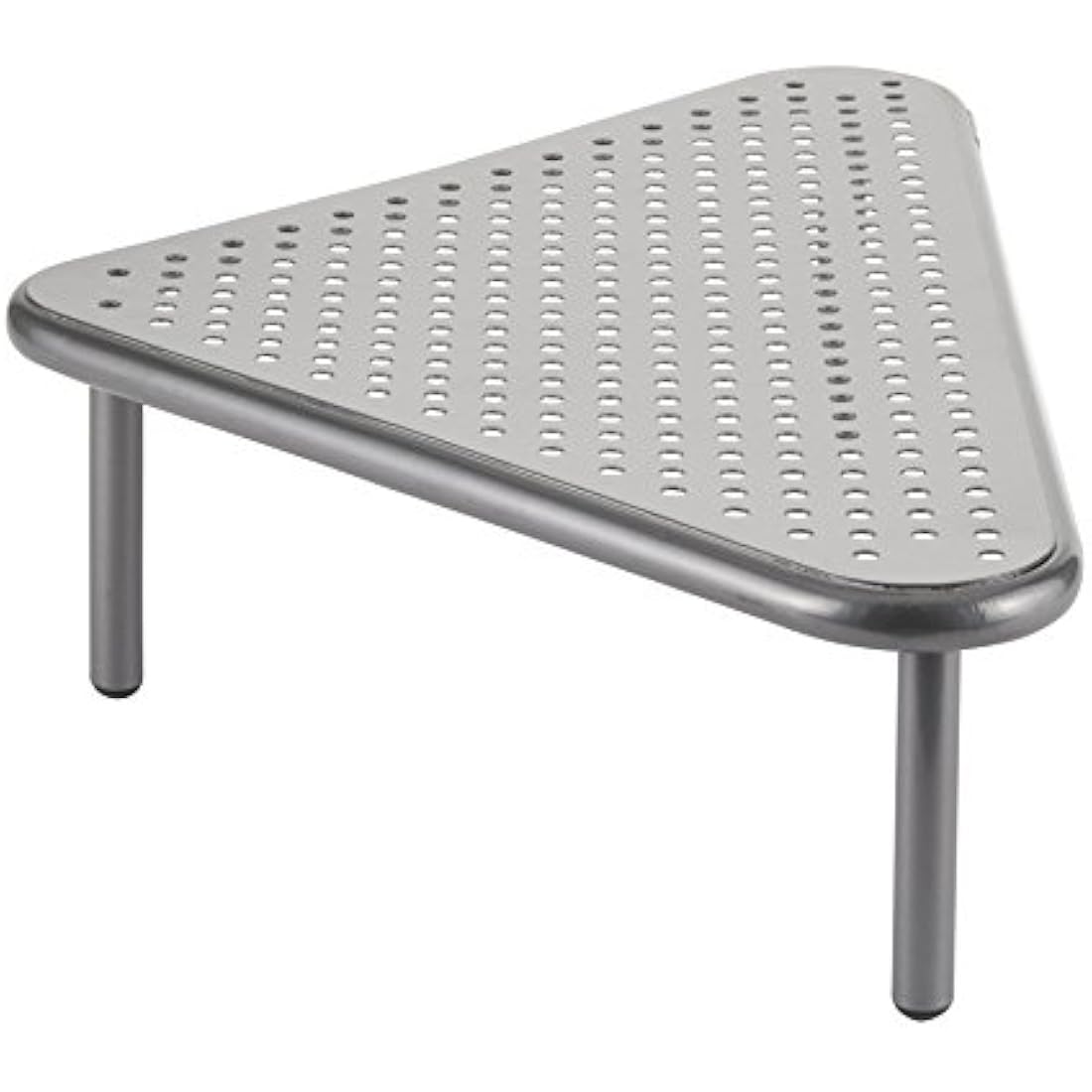 Allsop Metal Art Corner Monitor Stand, Holds 18kg (40 lbs), Great for Small Offices - Silver (06478)