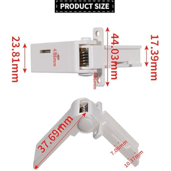 Fridge Hinge 2412125011 Compatible with Dometic Fridge Freezer Compartment Flap Hinge Rm 6 7 8 Rge 2100 Camper Caravan Motorhome Accessories