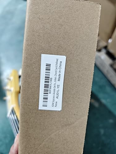 ADM Soprano Ukulele Set for Kids and Beginners, Ukulele Starter Kit with Bag, Clip-On Tuner, Rainbow Strings, Colourful Strap, Plectrum, Fingerboard Sticker, Chord Card (Dark Blue)