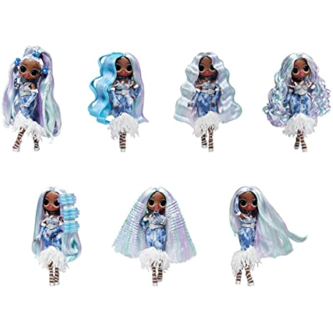 LOL Surprise OMG Fashion Show Hair Edition Dolls - LADY BRAIDS - 10"/25cm Doll with Multiple Hairstyles - Includes Outfit, Styling Tools, Magic Mousse, & More - Collectable - For Kids Ages 4+
