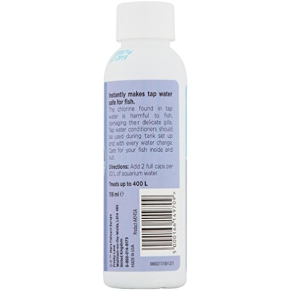 AQUARIAN TAP WATER SAFE, Aquarium Water Conditioner, 118 ml Bottle,White