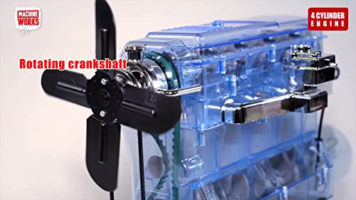 Machine Works Build Your Own Porsche 911 Boxer Engine Toy - Replica Model Building Kit - Features Sounds and Illumination, 280+ Pieces, 10+ Years