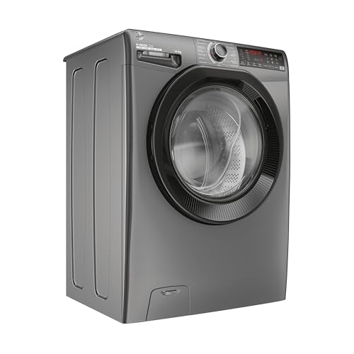 Hoover H-WASH 350 9kg Freestanding Washing Machine, 1400 RPM, A Rated, ECO-Power Inverter Motor, hOn App, 60 Programmes, Eco Doser, Power Care System, Graphite, 60x54x85 cm - H3WPS496TAMBR680