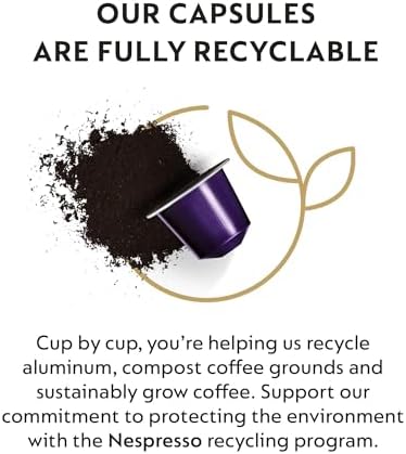 Nespresso Capsules - Arpeggio Decaffeinato - 50 Capsules, 5 Sleeves - New Decaf variety