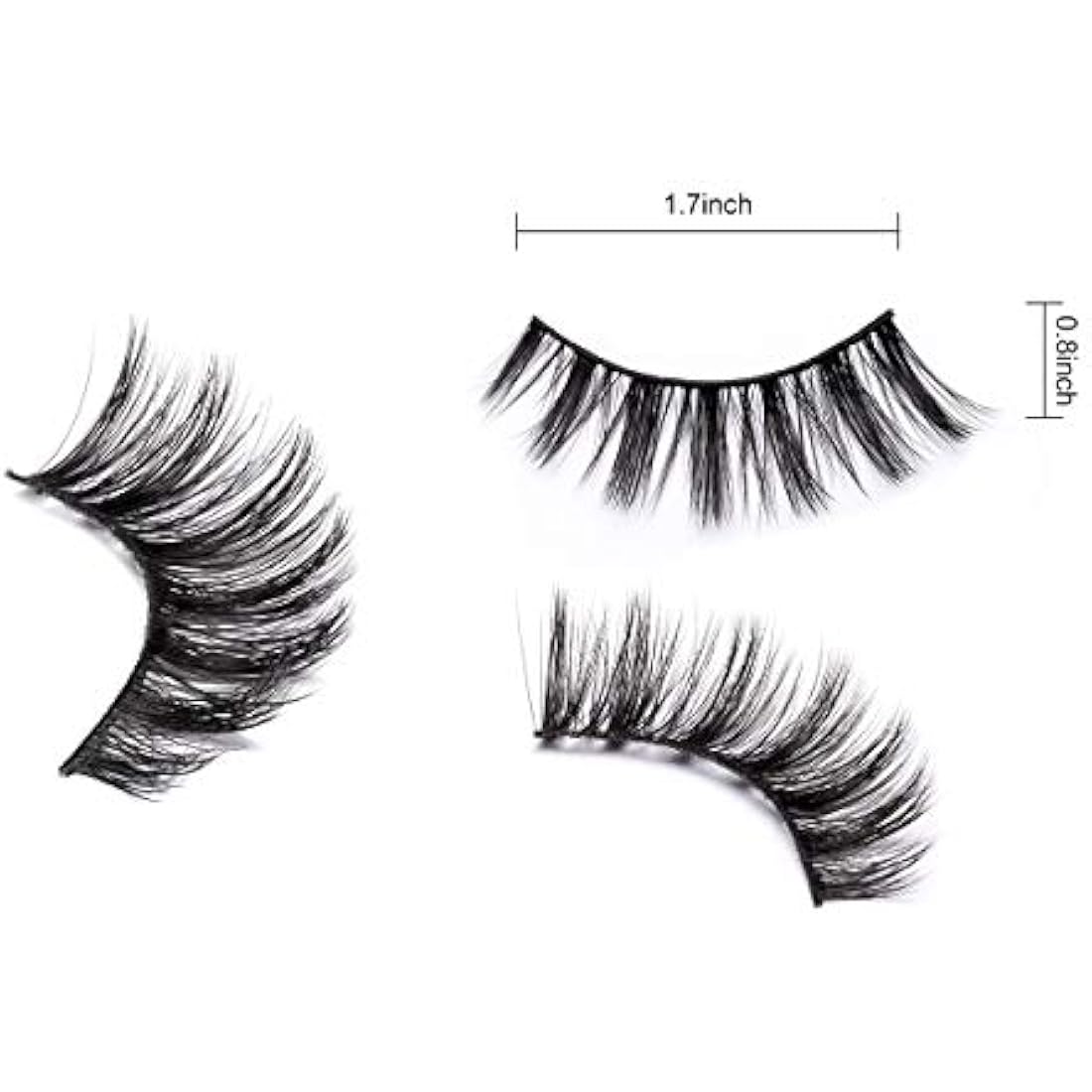 DYSILK 5D Eyelashes Wispies Handmade False Eyelashes Pack Extension Thick Long Reusable Soft Makeup Natural Look Fake Eyelashes