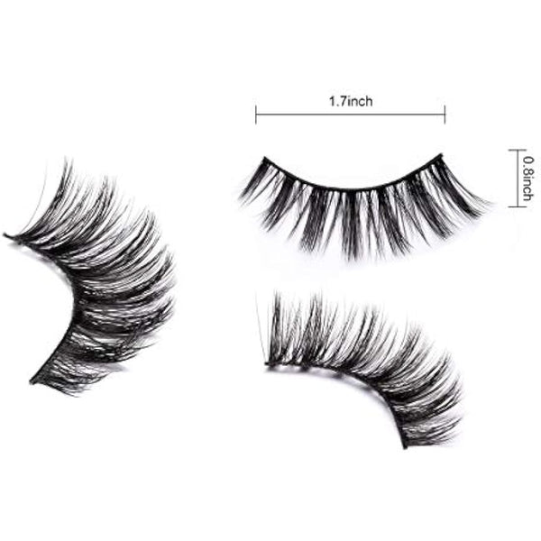 DYSILK 5D Eyelashes Wispies Handmade False Eyelashes Pack Extension Thick Long Reusable Soft Makeup Natural Look Fake Eyelashes
