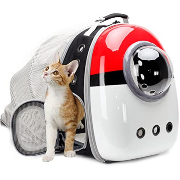 Interfashioner® Cat Carrier Backpack, Back Expandable Space Capsule Pet Carrier Backpack Bubble for Kitten Small Dog up to 5.5 kgs, Backpack for Cat