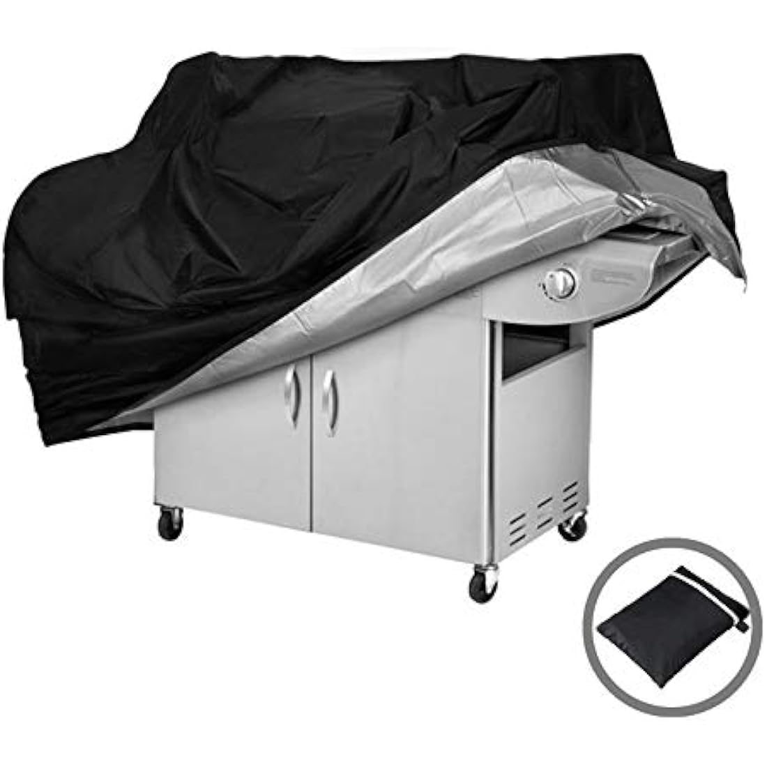 Barbecue Cover - Heavy Duty Waterproof Gas BBQ Grill Cover - 210D Oxford Fabric, Indoor Outdoor Rain Dust Protection with Storage Bag