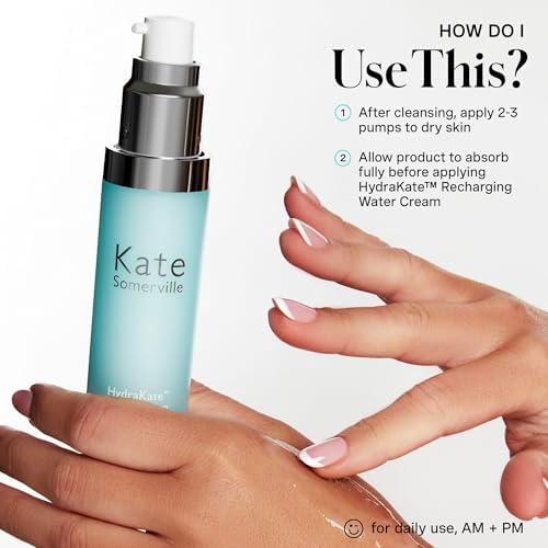 Kate Somerville HydraKate Recharging Hydration Serum - Instant Hydration with Hyaluronic Acid, Fast-Acting Skincare Formula, Glow-Boosting Serum, 30ml