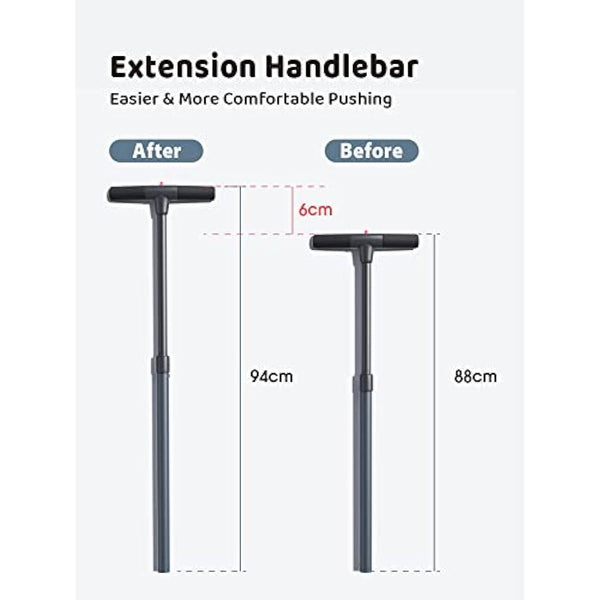 newyoo Toddler Trike with Parent Handle for 1-3 year old, Toddler Bike, Baby Balance Bike, Birthday Gift & Ride-On Toy for Boy & Girl, 5 in 1 Kids Tricycle with Safety Guard, TR008, Dark Grey