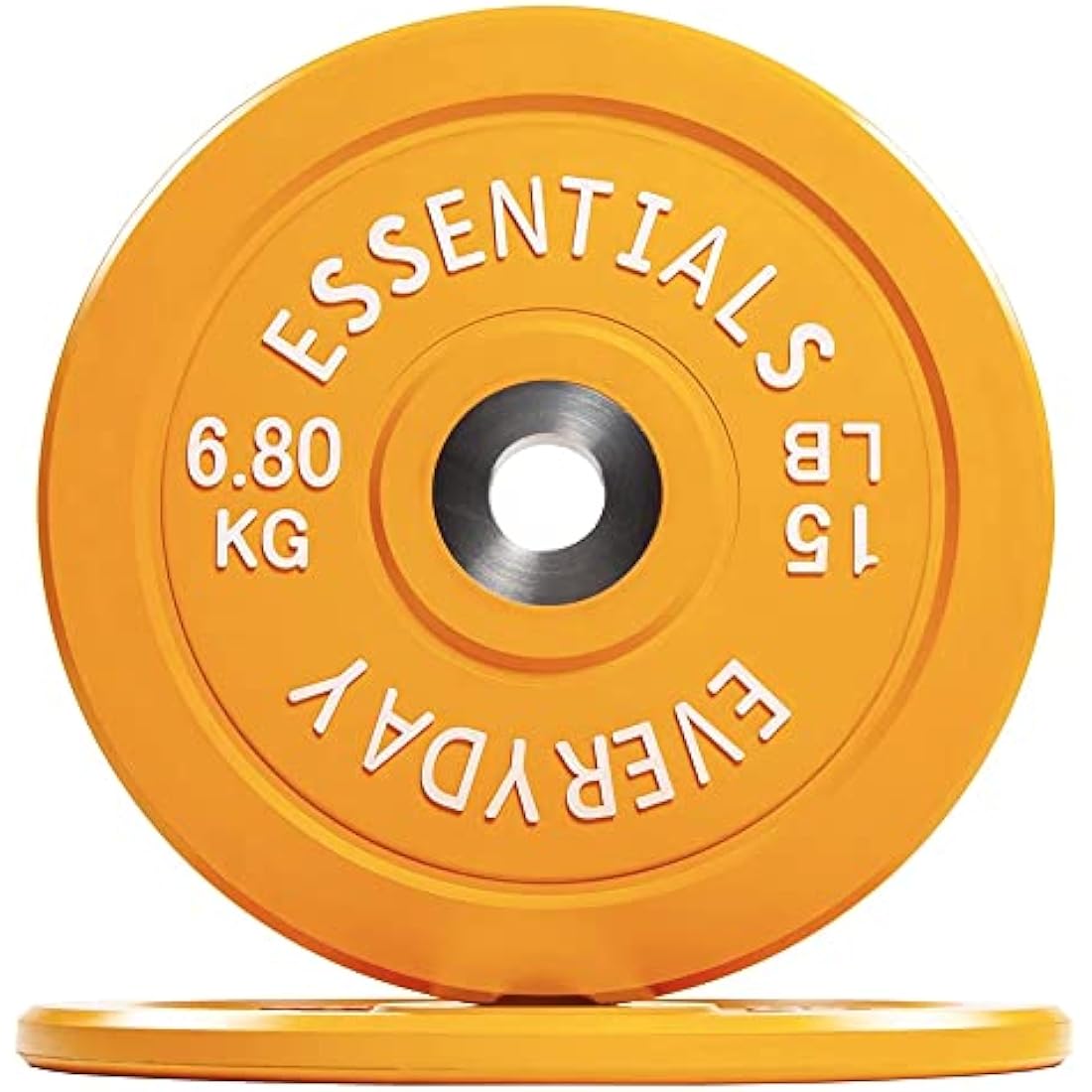BalanceFrom Fitvids Color Coded Olympic Bumper Plate Weight Plate with Steel Hub, Pairs or Sets