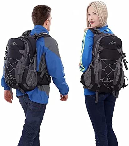 Hiking Backpack Unisex Trekking Backpack Outdoor Sports Rucksack Men and Women,Backpack for Camping Traveling Climbing Mountaineering College Rucksack with Waterproof Rain Cover