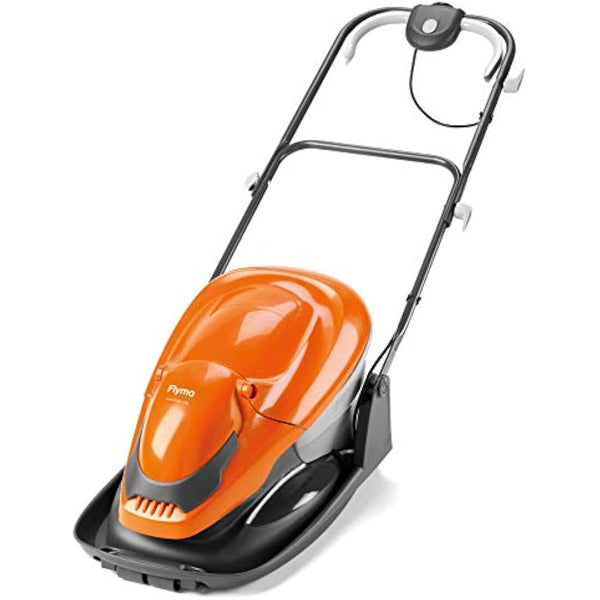 Flymo EasiGlide 300 Hover Collect Lawn Mower - 1700W Motor, 30cm Cutting Width, 20 Litre Grass Box, Folds Flat, 10m Cable Length, Orange and Grey